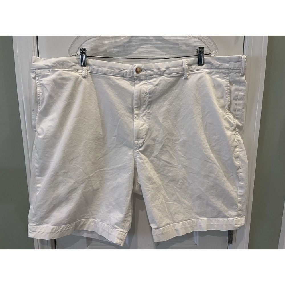 Polo Ralph Lauren The Polo Chino Shorts Mens 46B White Stretch Classic Fit Pony